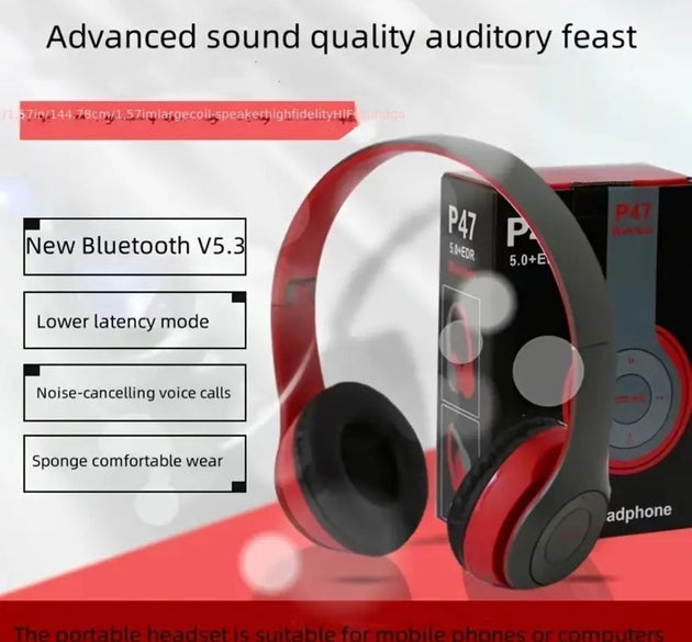 P47 Wireless Bluetooth Stereo Headphones